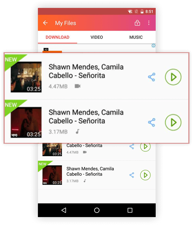 step 3 download Youtube video to mp3