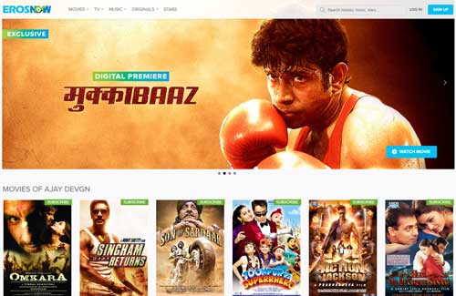 ErosNow-Bollywood-movie-collection