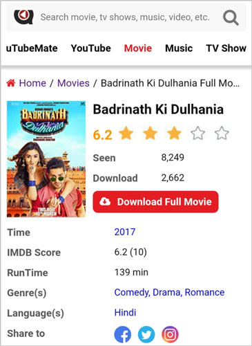 badrinath ki dulhania movie online free with english subtitles