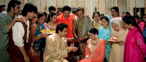 The two families at engagement party - Dilwale Dulhania Le Jayenge Film