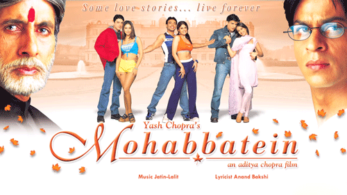 Mohabbatein album produced by Yash Chopra