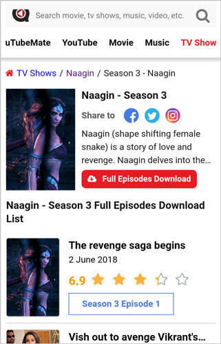Naagin TV show serial full movie download utubemate com