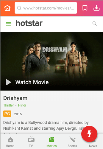 download Drishyam Hindi movie on Hotstar