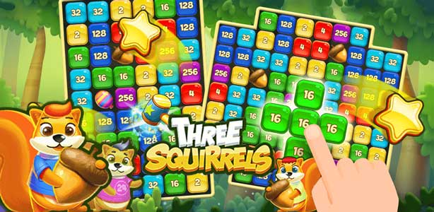 Three Squirrels puzzle game for Android