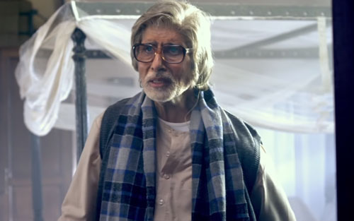 Amitabh Bachchan as Bhashkor in Piku