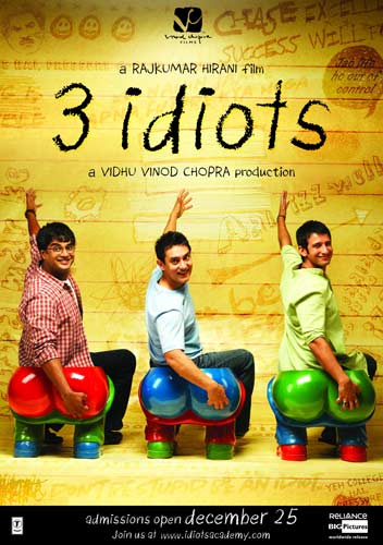 3 Idiots movie 2009 poster