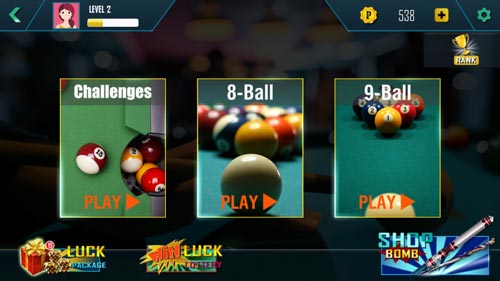 pool ball single mode