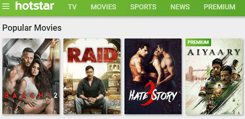 Hotstar video download downloads Indian popular movies