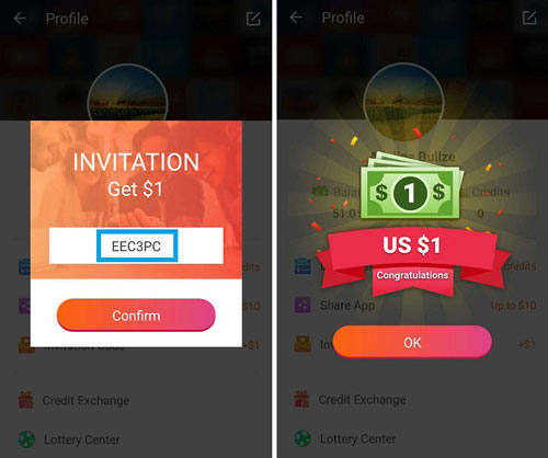 confirm InsTube invitation code to get $1